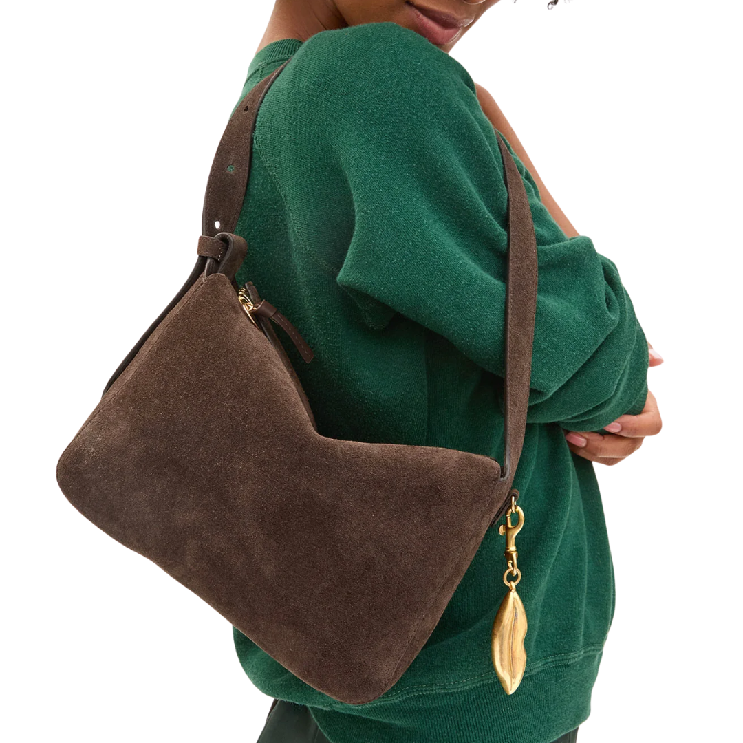 Fleurine in Chocolate Suede