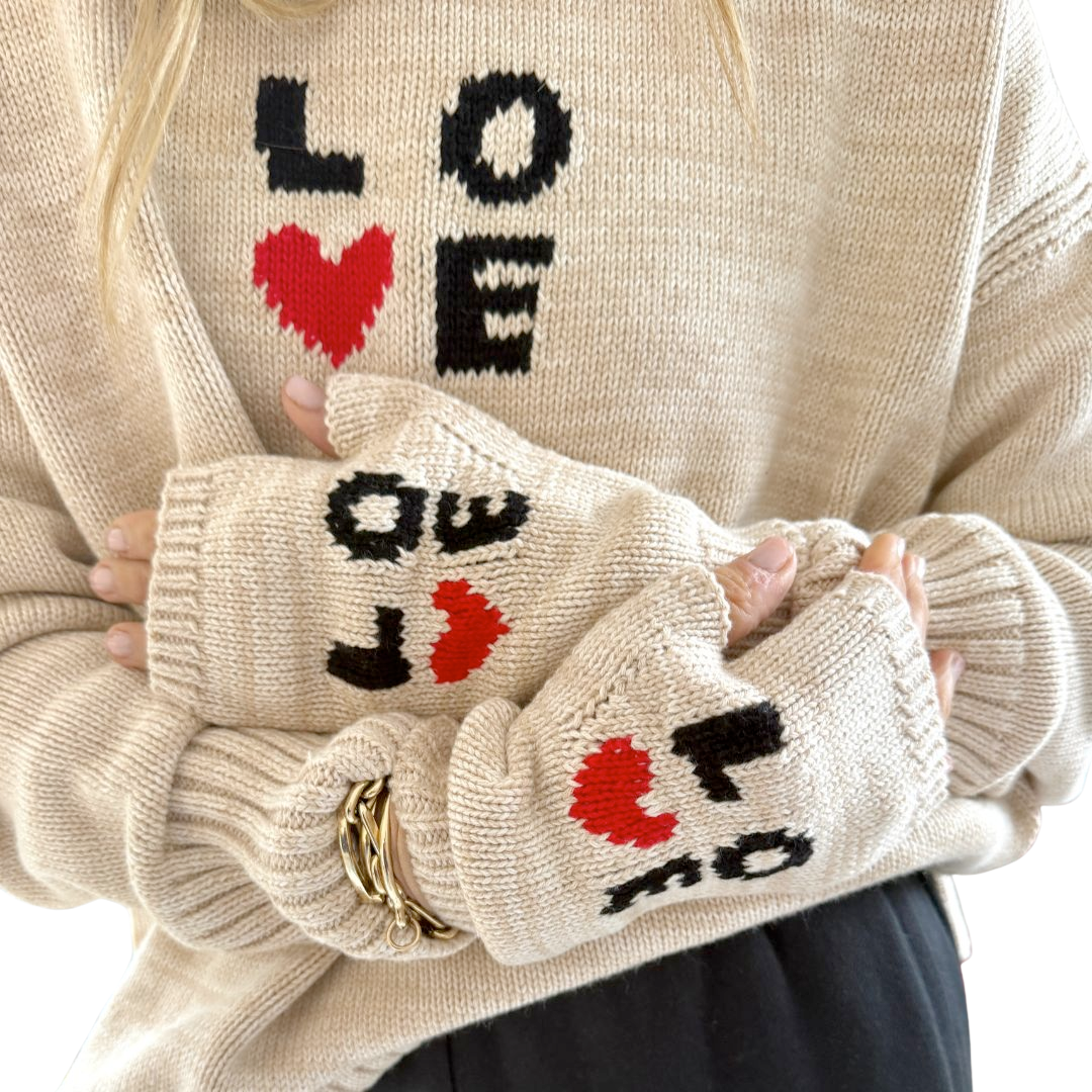 Boyfriend Love Squared Sweater in Natural