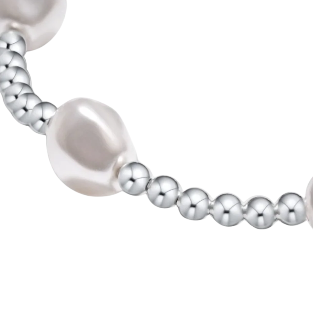 Admire Sterling 3mm Bead Bracelet in Pearl
