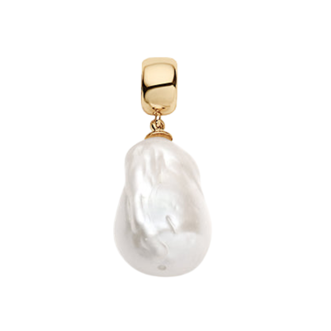 Talia Pearl Bail in 14k Gold Plated