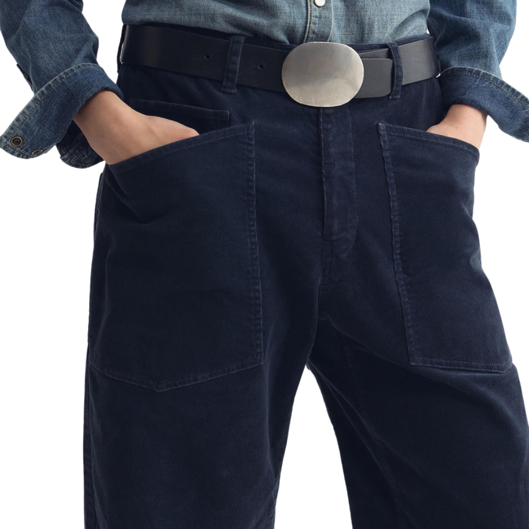 Shon Corduroy Pant in Service Blue