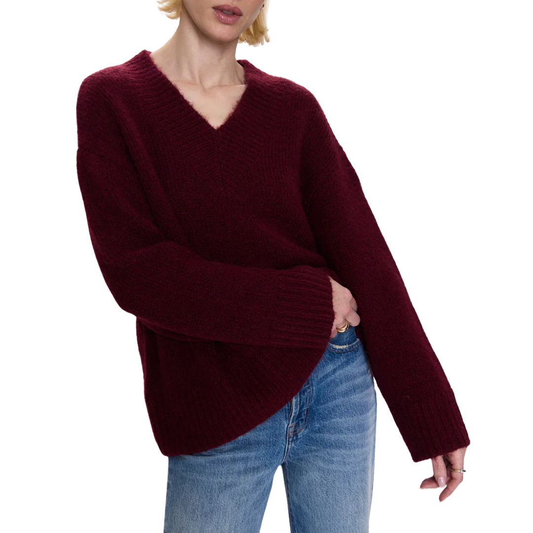 Talia Sweater in Claret
