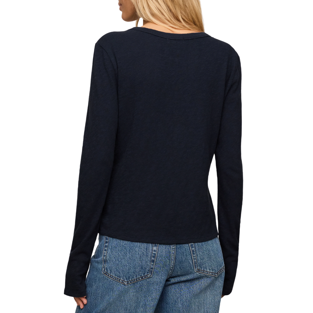 Junie Long Sleeve Tee in Eclipse