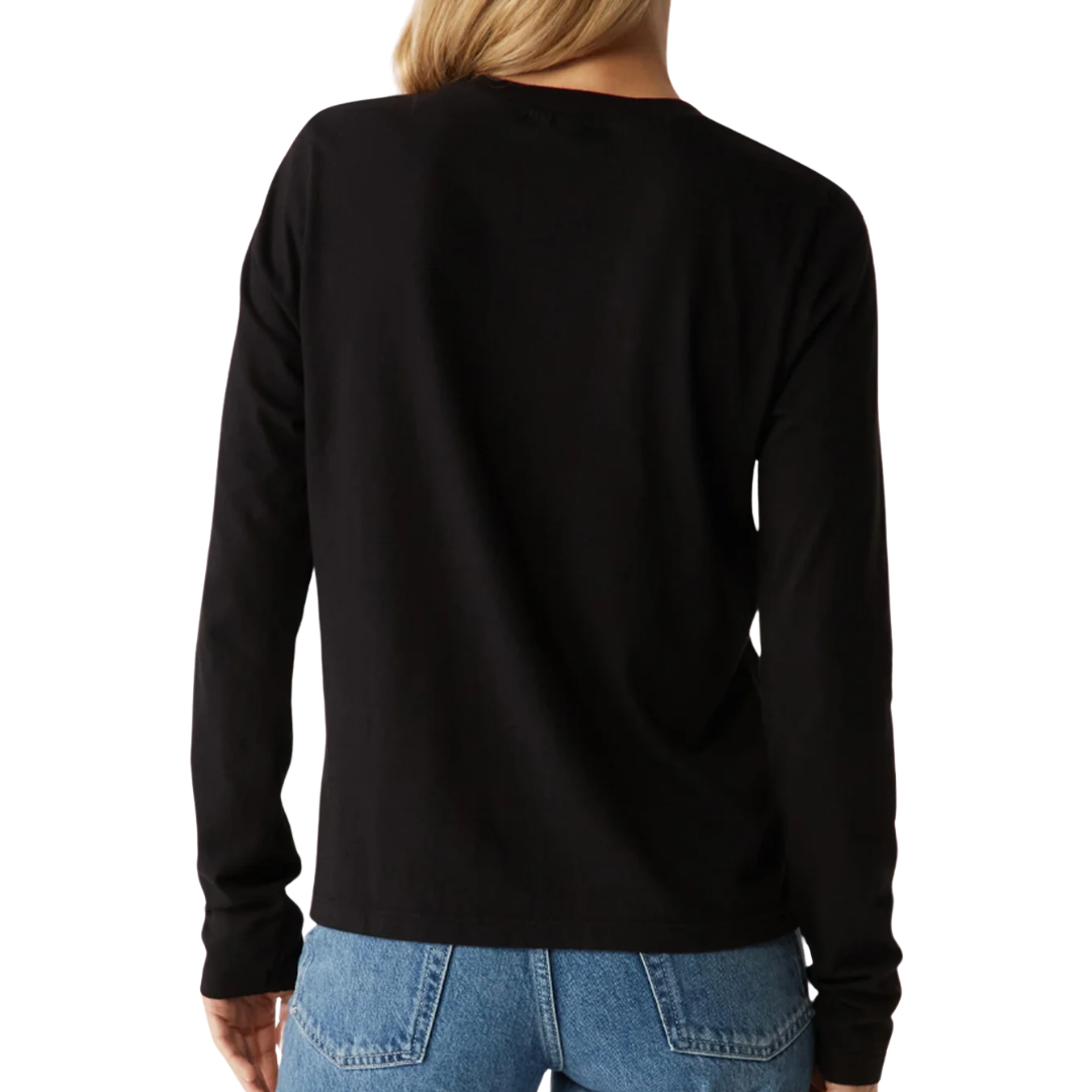 Clarissa Long Sleeve Tee in Black