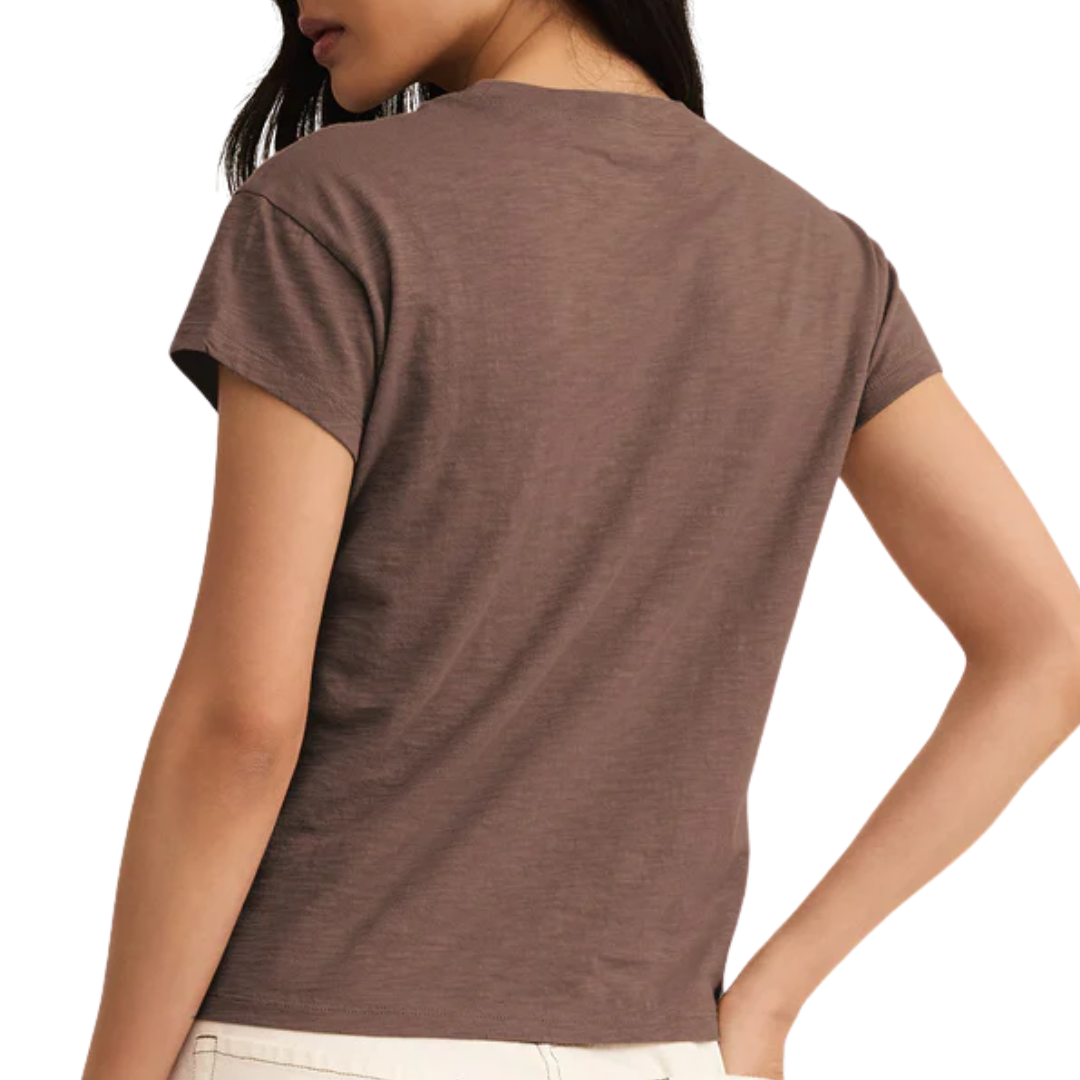 Modern Slub Tee in Tavern