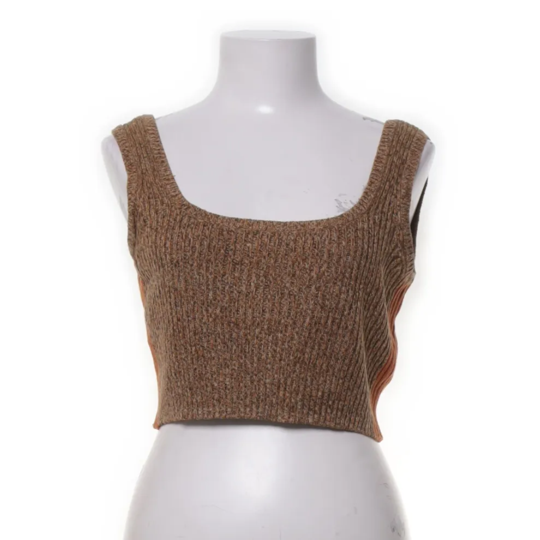 Cropped Tank Top in Brazil Nut