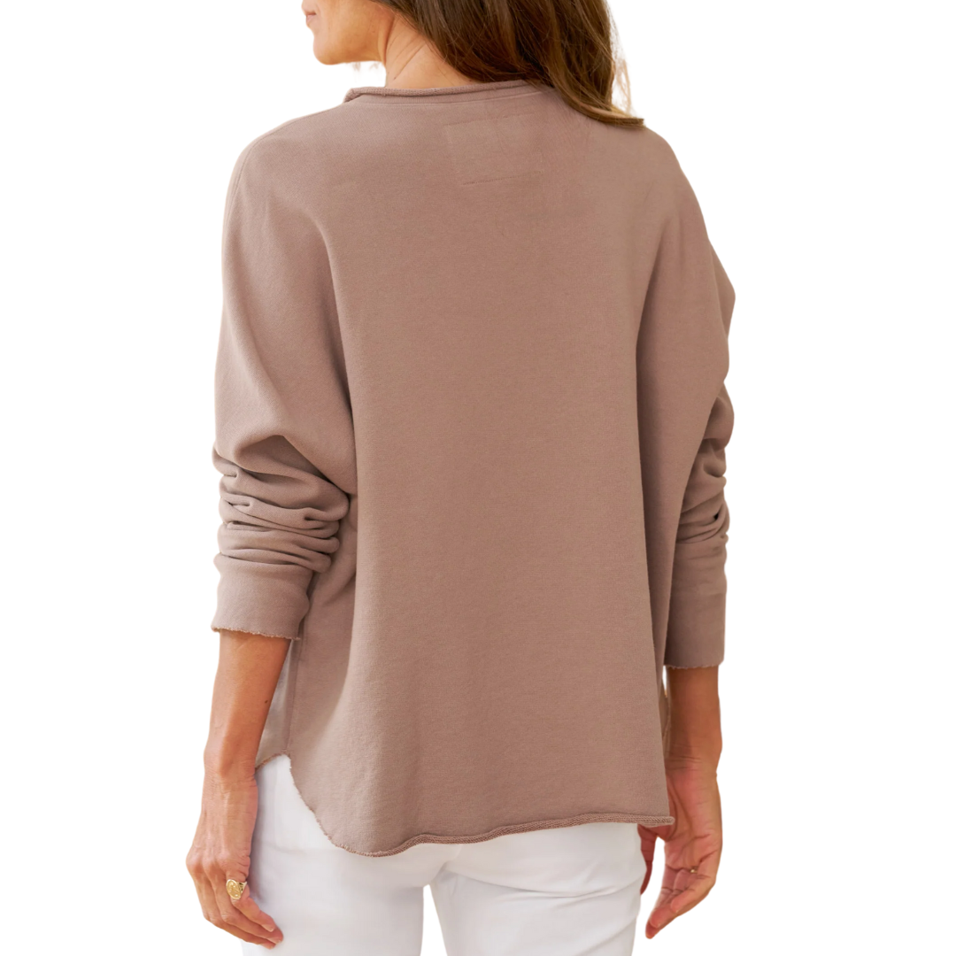 Anna Long-Sleeve Capelet in Toasted