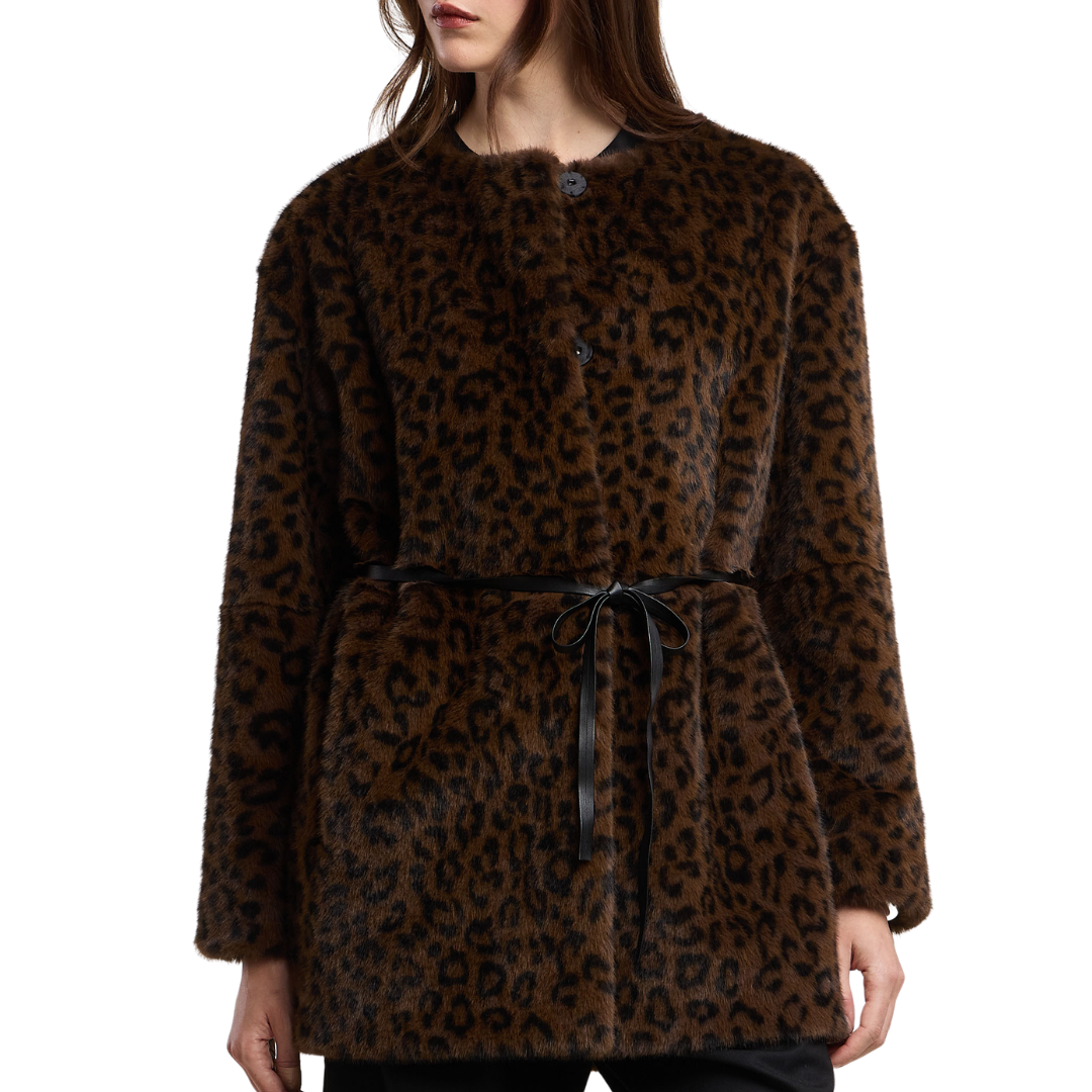 Marmont Luxe Faux Fur Jacket in Animal