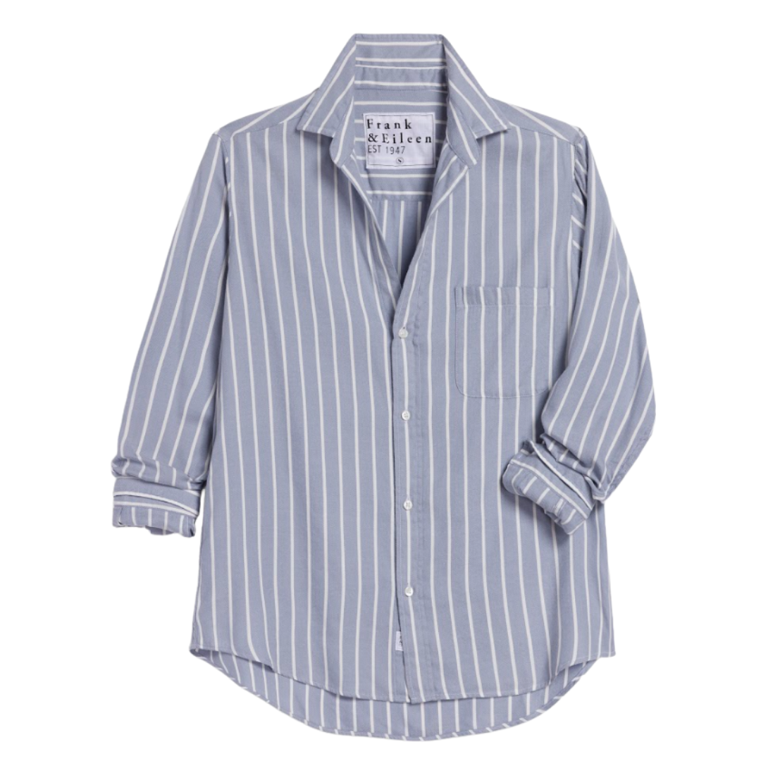 Eileen in Wide Blue Stripes