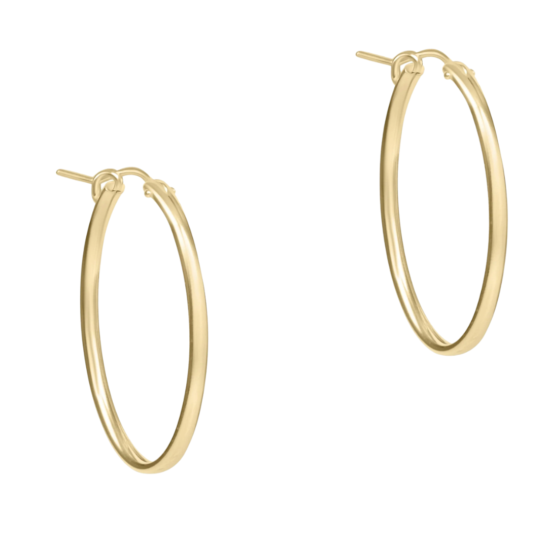 Oval Gold 1" Hoop