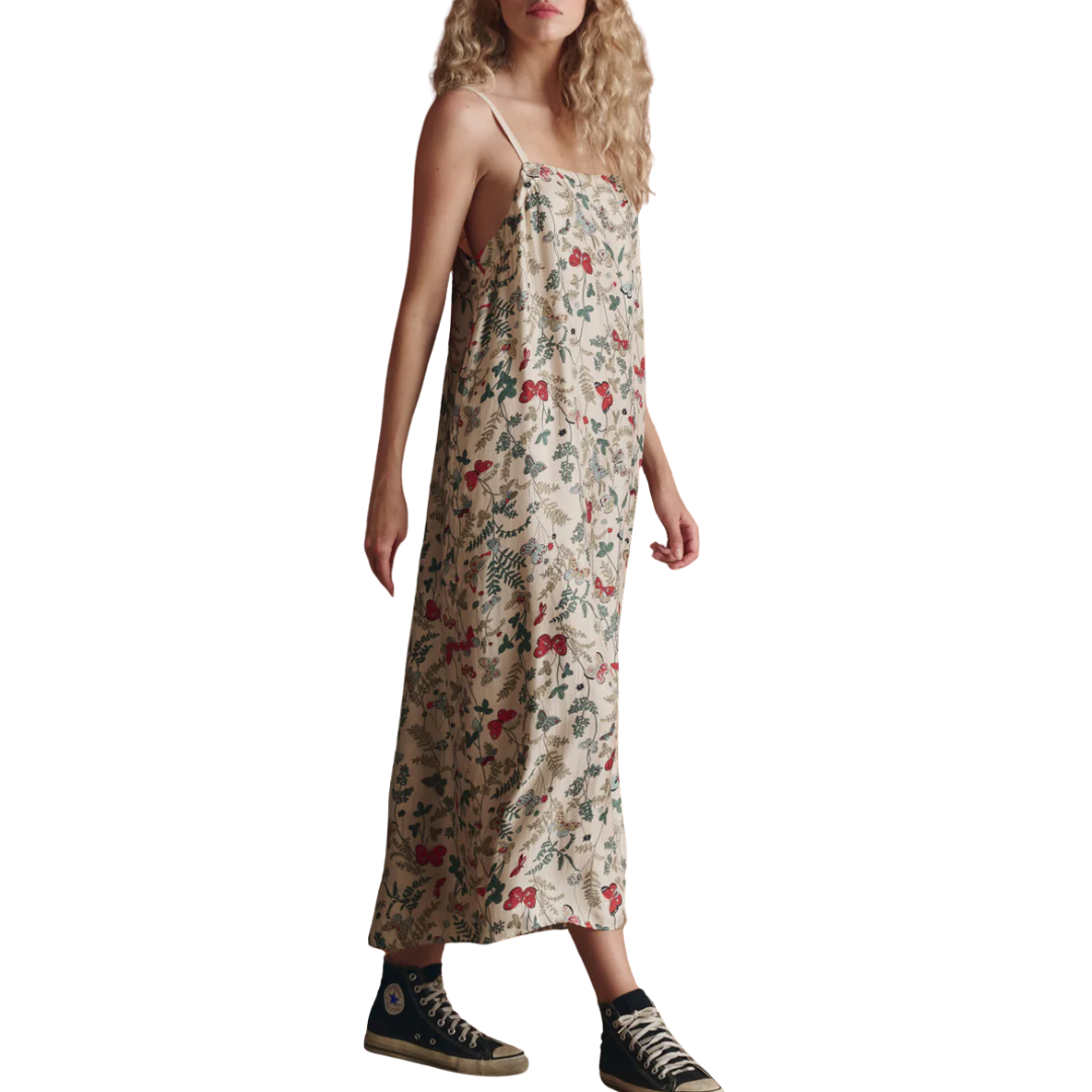 The Sundrift Slip Dress in Floating Butterfly