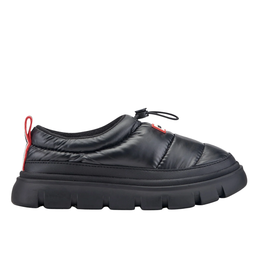 Madi Insulated Water Resistant Slip-on Mules in Black