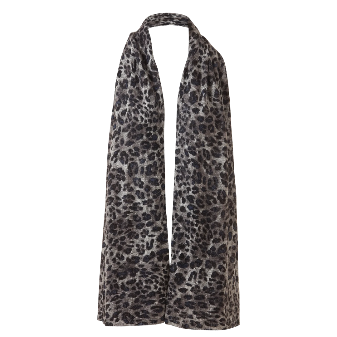 Leopard Wrap in Sterling Multi