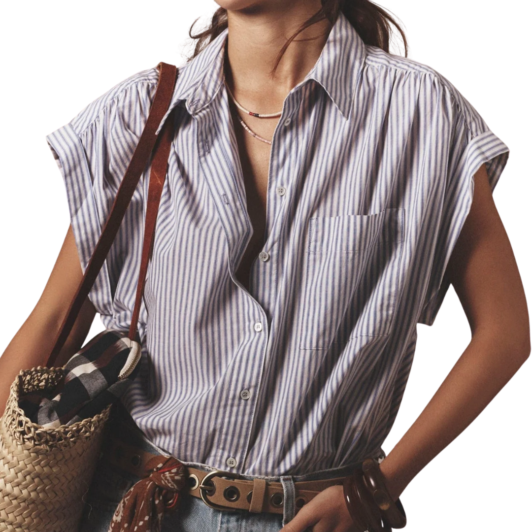 Lexi Shirt in Blue Aggie