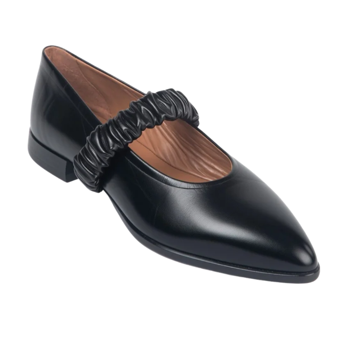 Caty Flats in Foulard Black