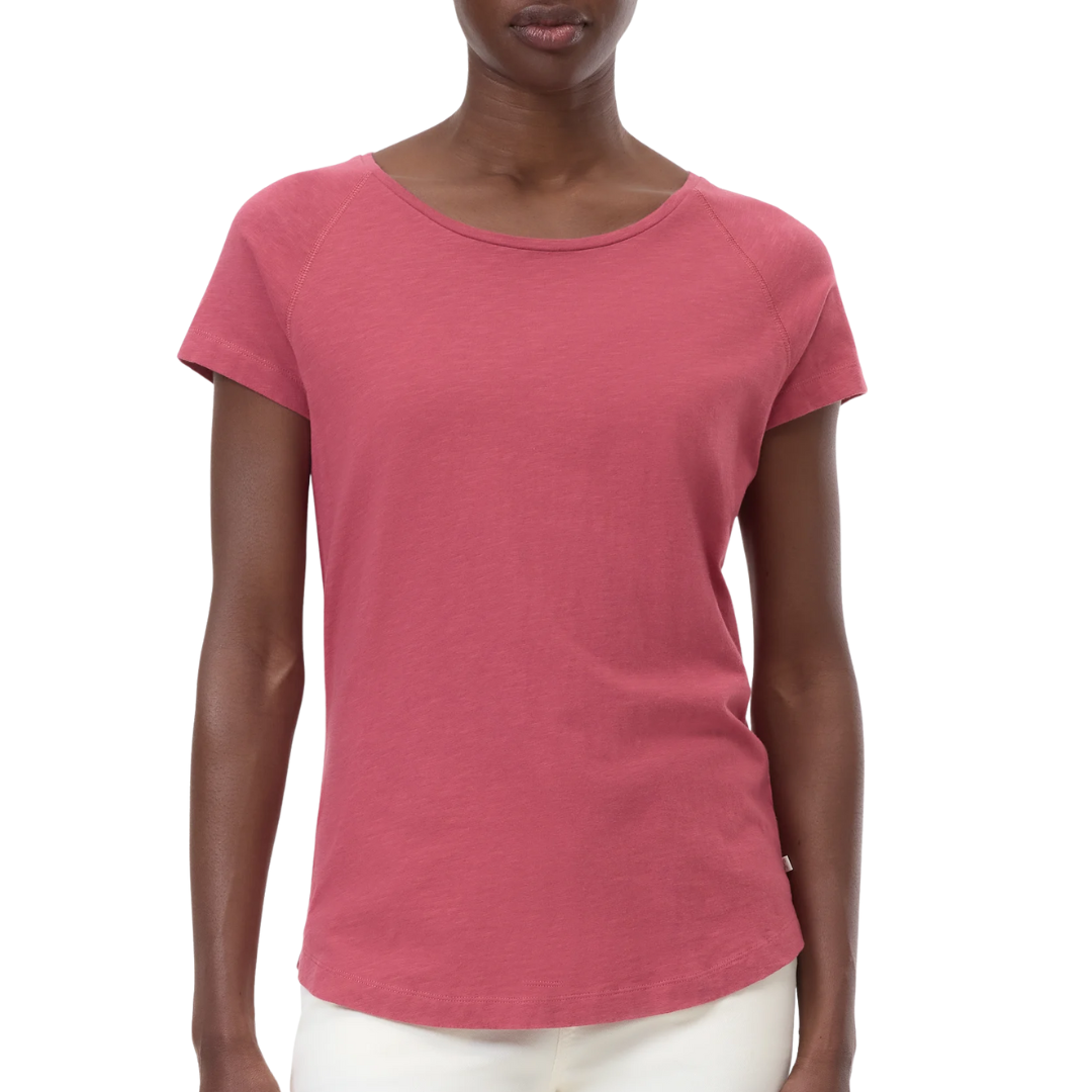 Cotton T-Shirt in Cherry Red