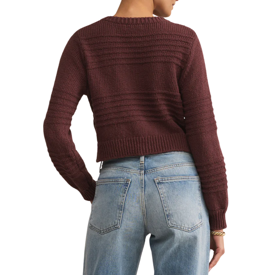 Between The Lines Cardigan in Sandalwood