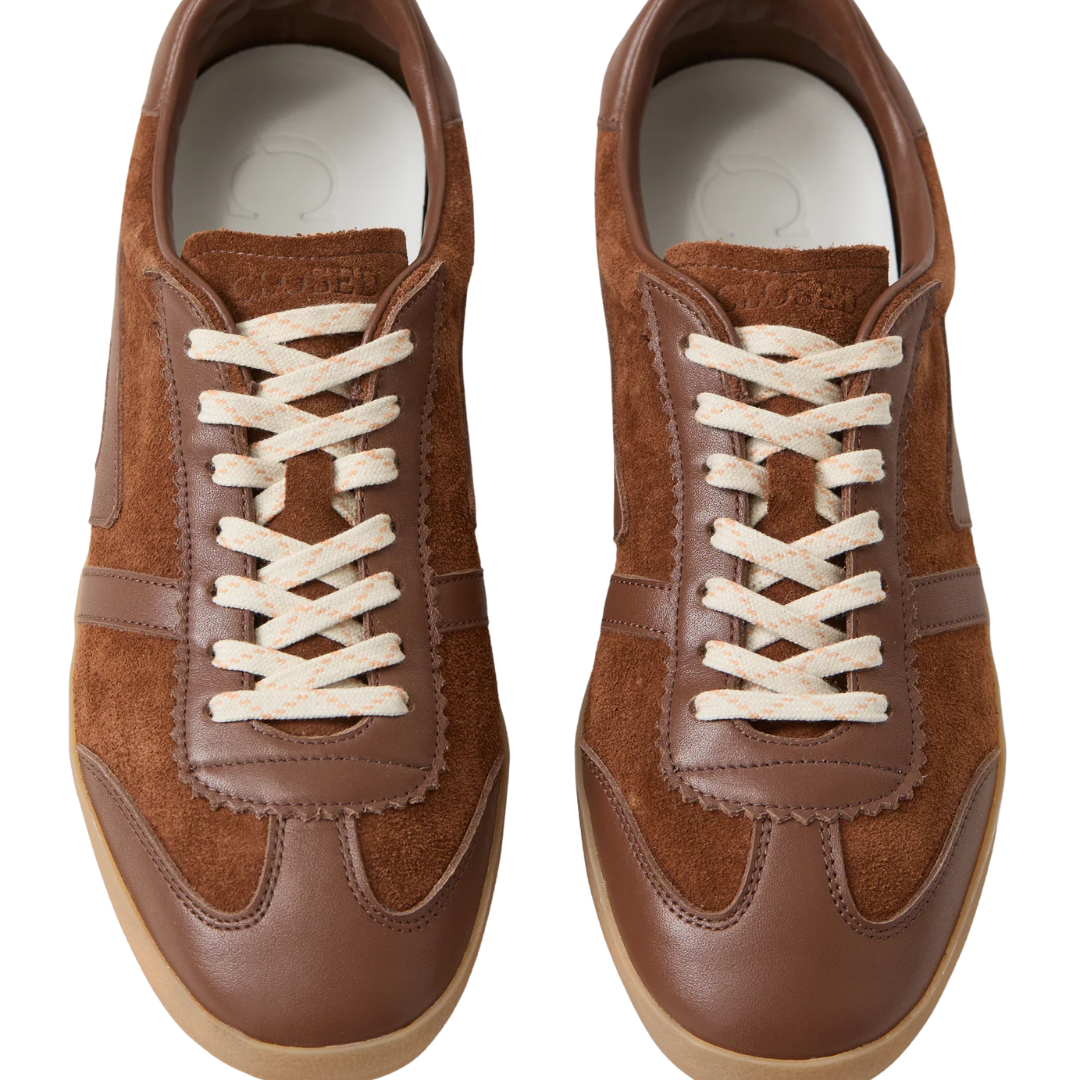 Suede Sneaker in Ferro Brown