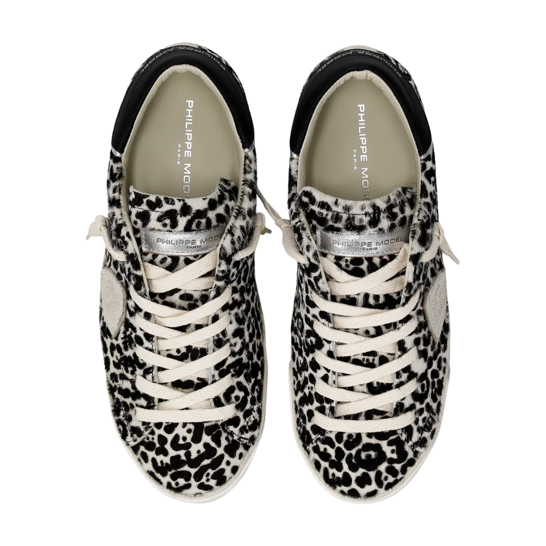 Prsx Sneaker in Animal-Print Black White