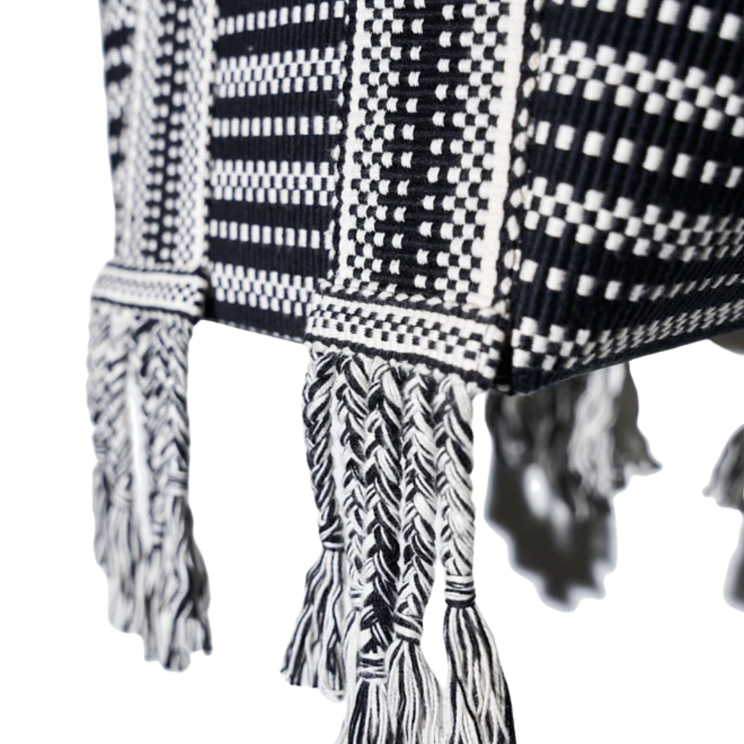 Chulo Large Tote Bag in Ivory-Black