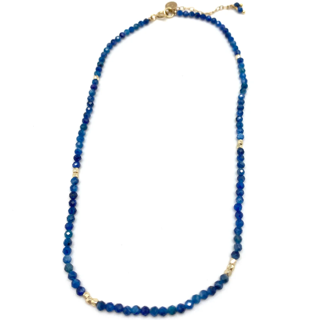 Sigrid Beaded Necklace in Kyanite