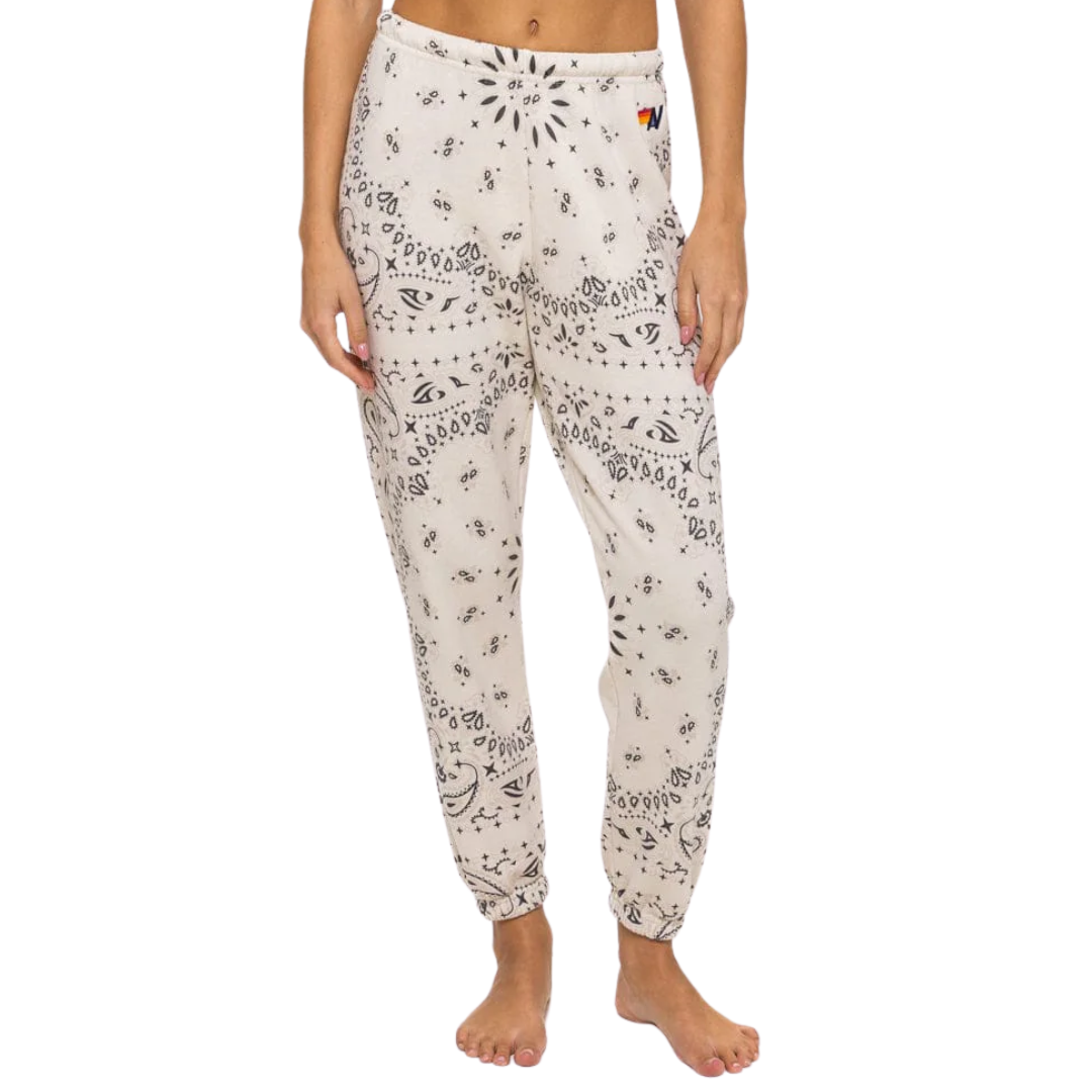 Bandana Sweatpants in Vintage White