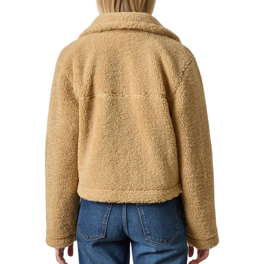 Sherpa Collared Jacket in Sable