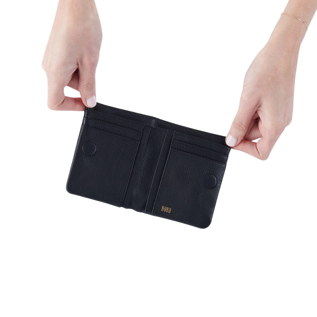 Lumen Mini Wallet in Black
