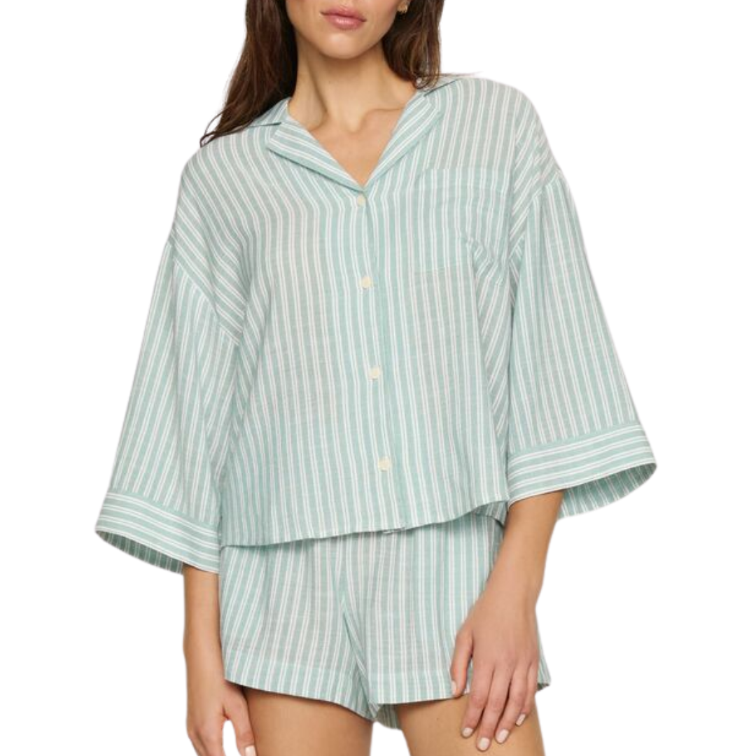 Nautico Shortie Short PJ Set in Regatta Stripe