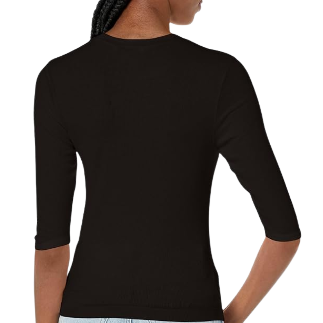 Maeve Crop Tee in Black
