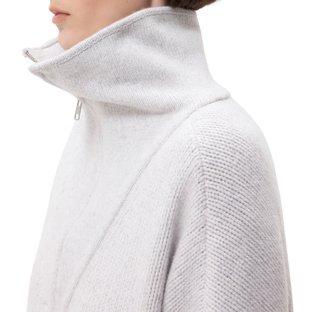 In The Morning Sweater in Light Heather Grey