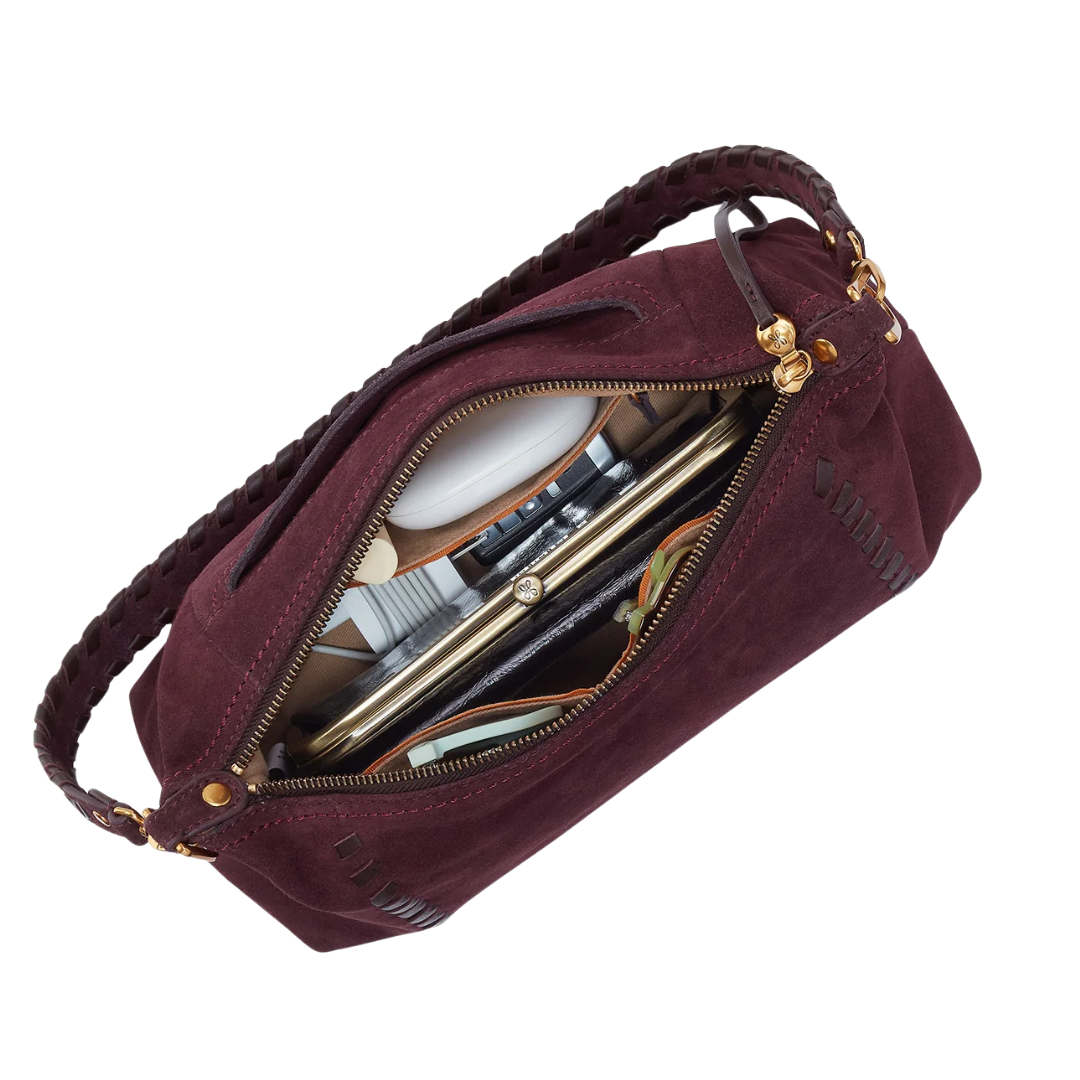 Darcy Shoulder Bag in Dark Cherry