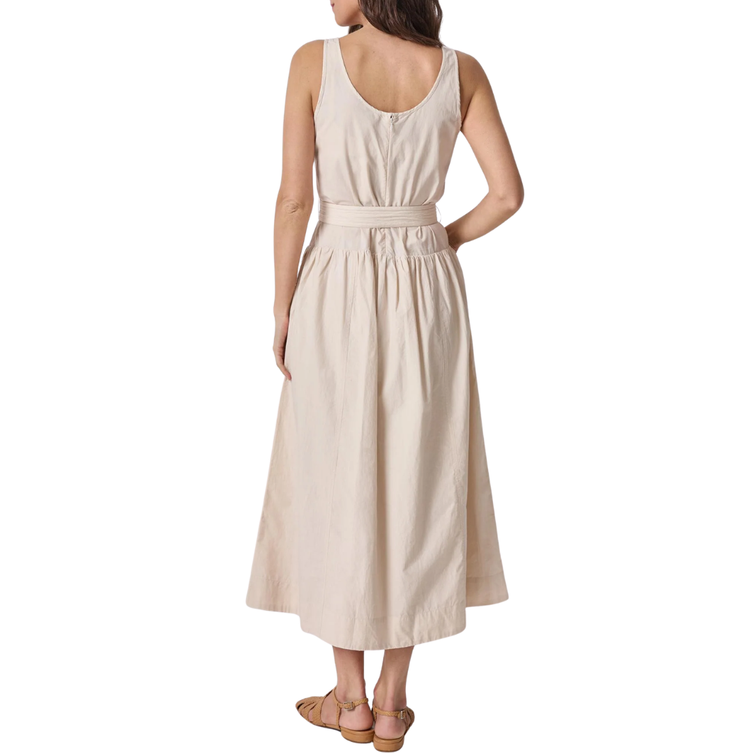 Poplin Maxi Yoke Dress in Bamboo