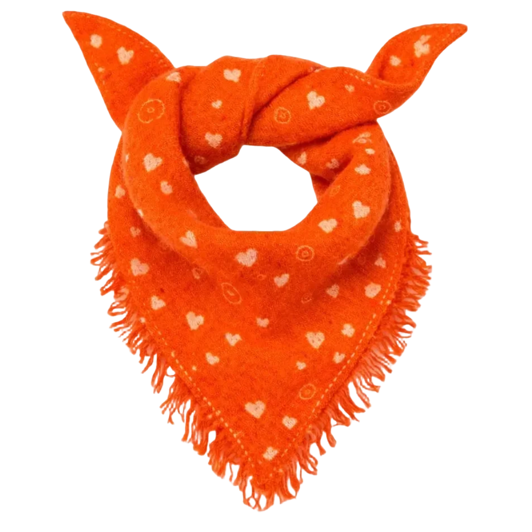 KR Cashmere Bandana in Tomato
