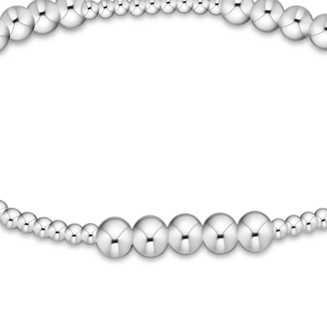 Classic Blissful Pattern 2MM Bracelet- 4MM Sterling