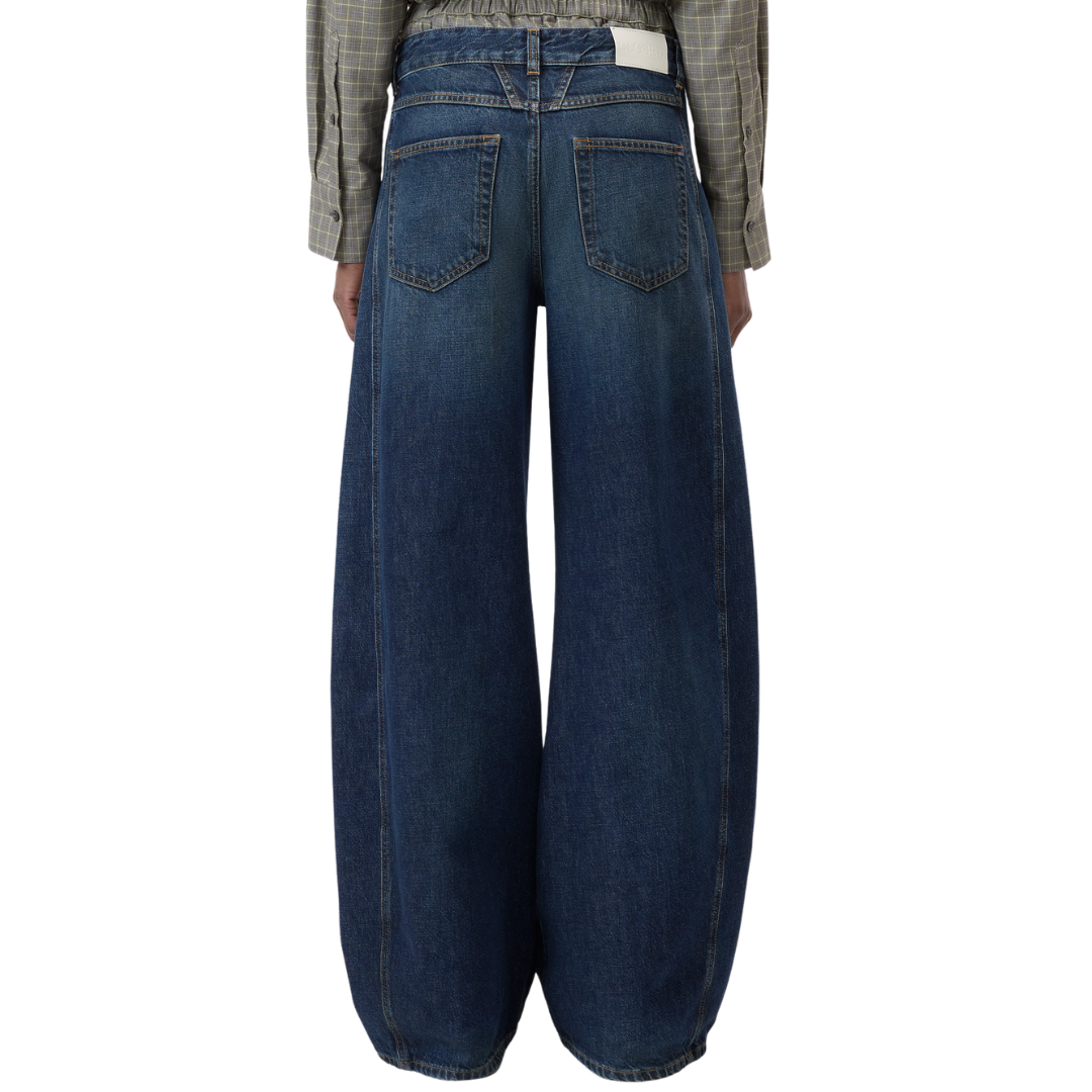 Tori-X Barrel Jeans 30" in Dark Blue