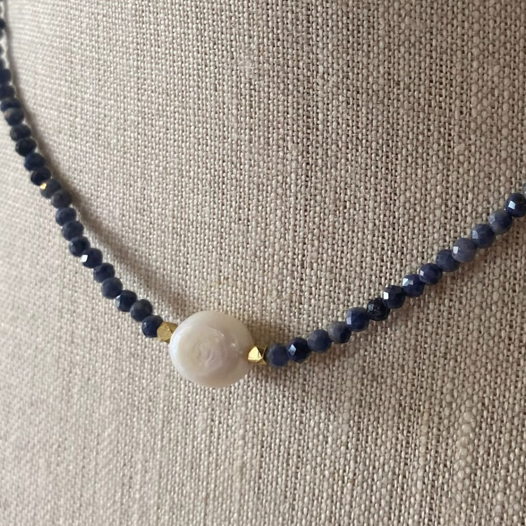 Jenny Necklace in Blue Sapphire