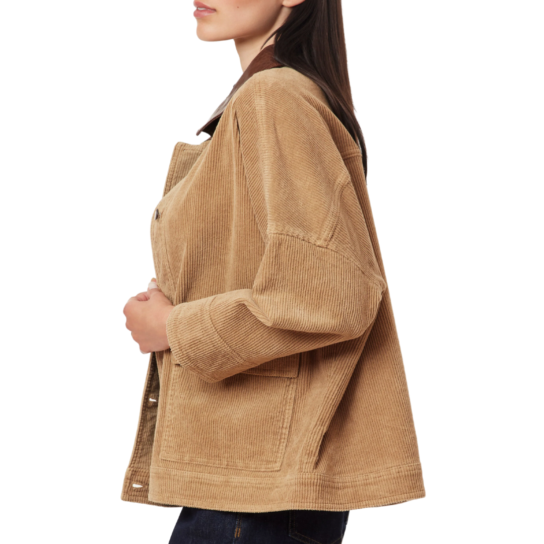 Oversized Corduroy Jacket in Fawn