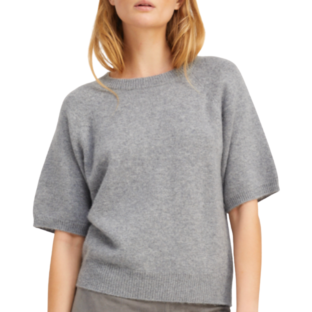 S/S Raglan Tee in Grey
