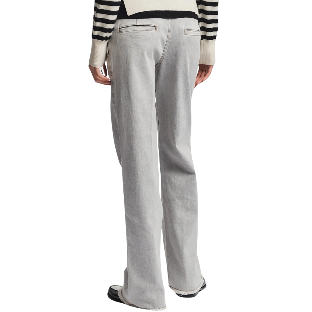 Nessa Denim Pant in Powder Grey