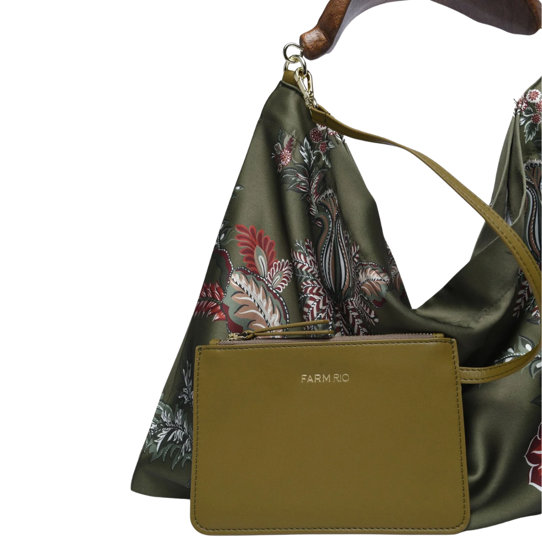 Large Scarf Bag in Moss Green