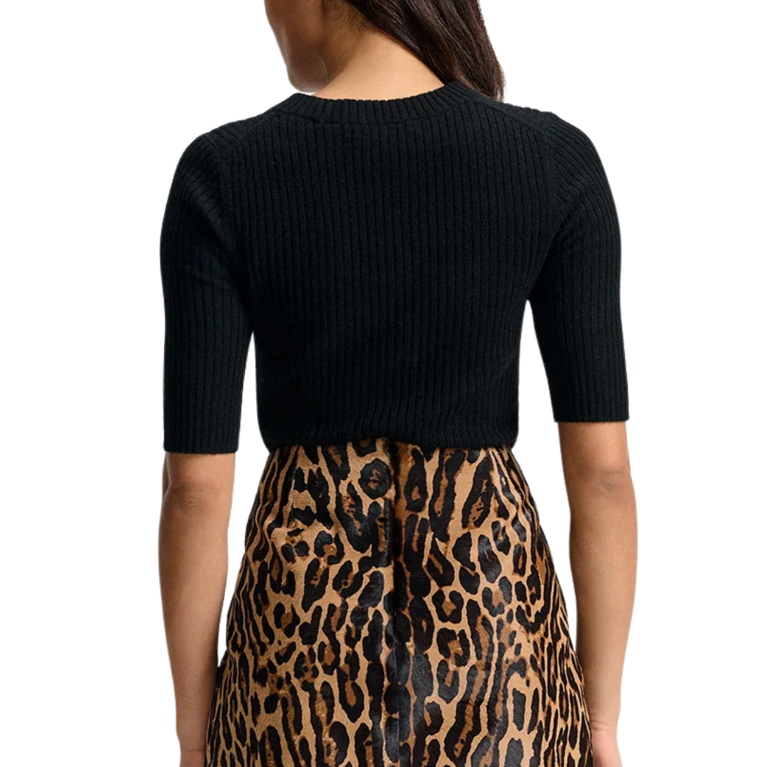 Emil Cashmere Pullover in Black