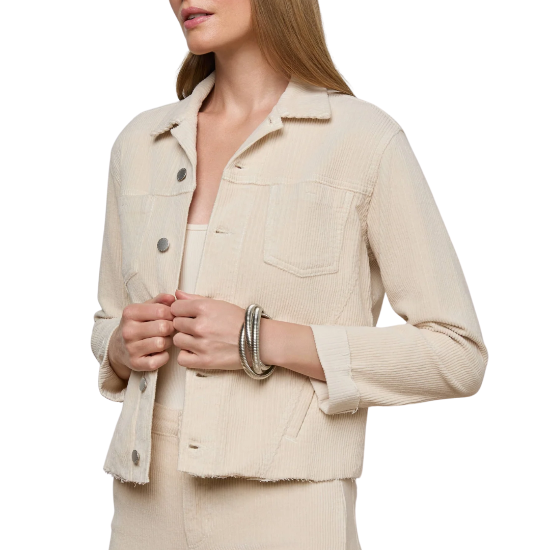 Janelle Corduroy Jacket in French Vanilla