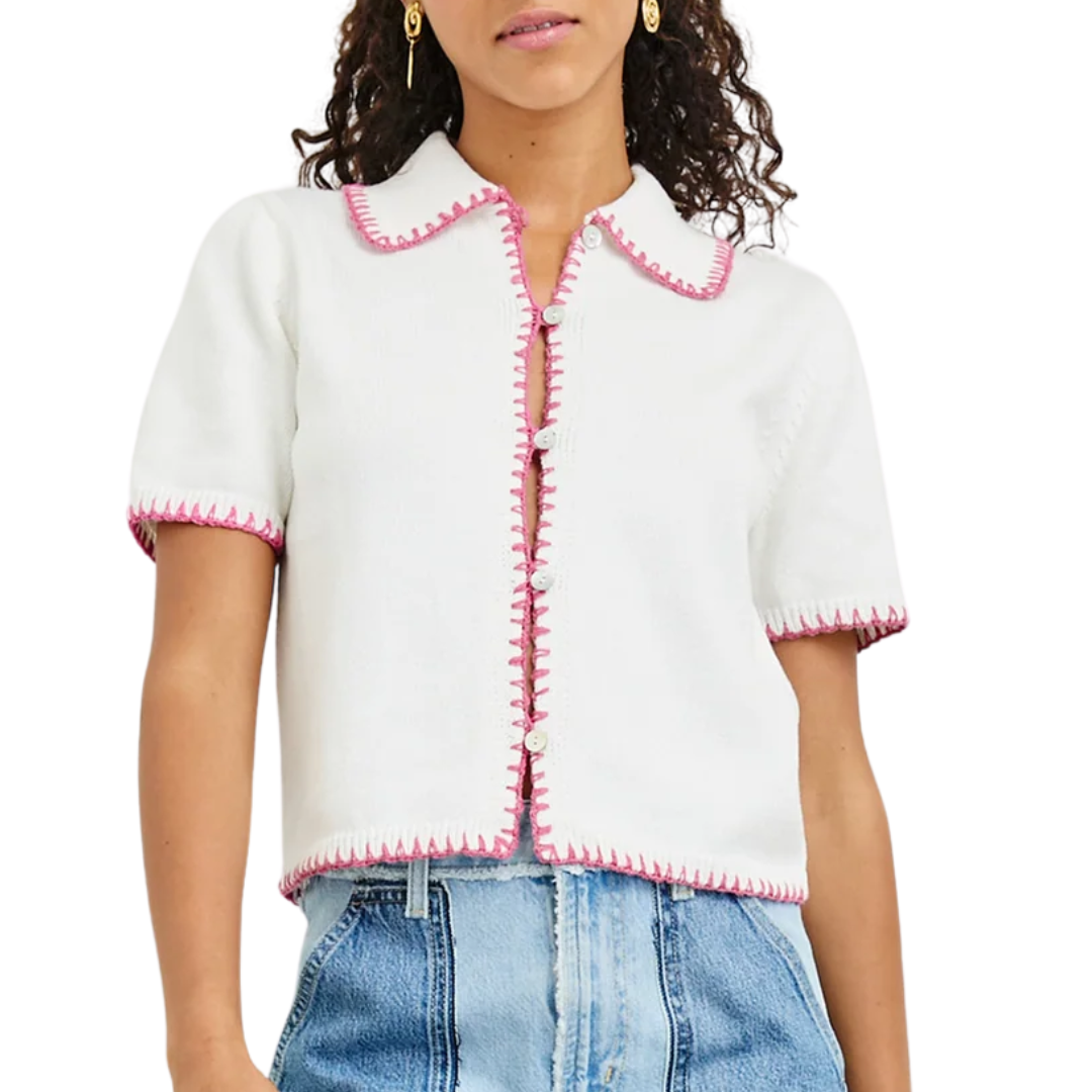 Maliah Top in Ivory Hibiscus
