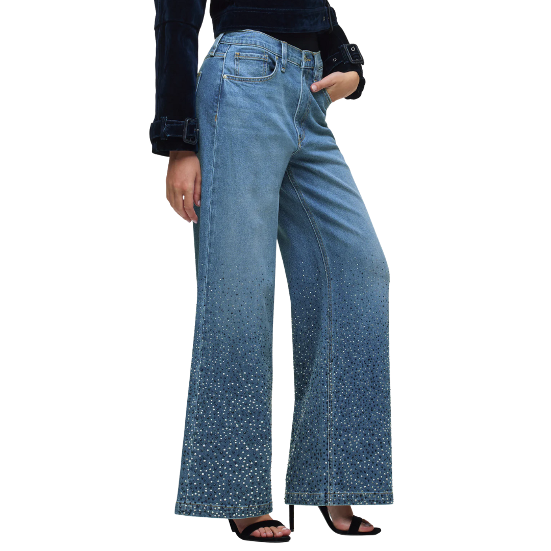 Jodie W/ Stud Detailing in Crystal Blue