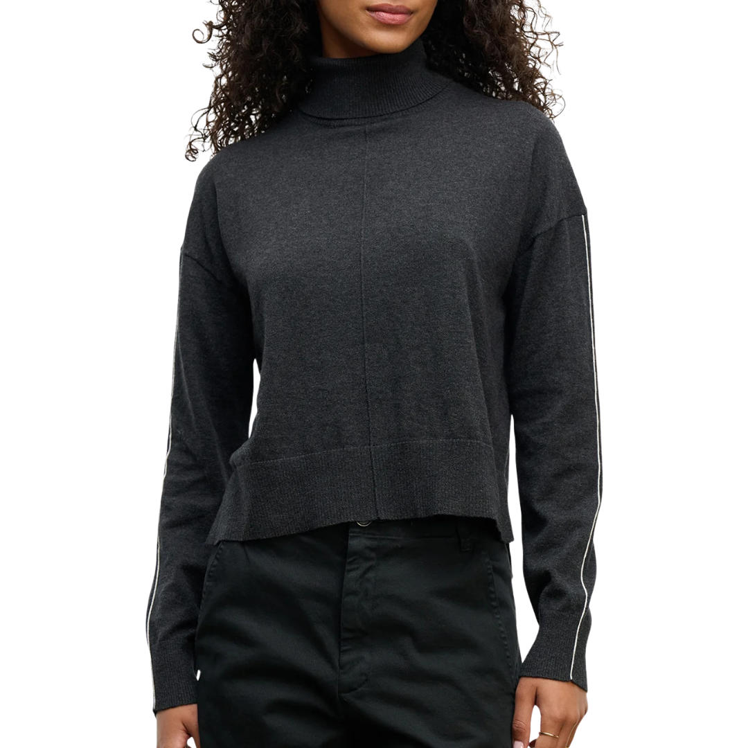 Libra Turtleneck Sweater in Cinder