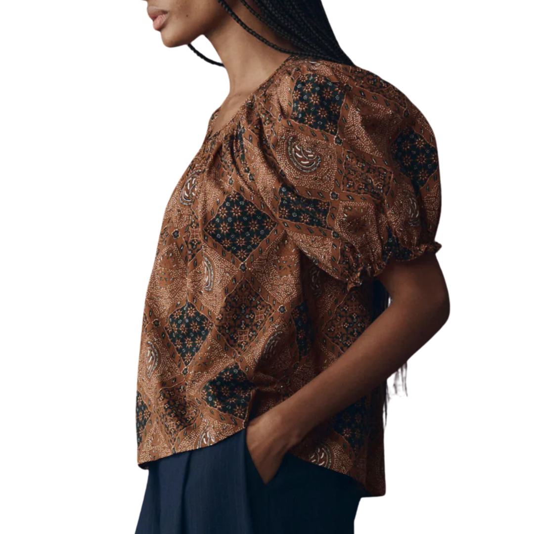 The Moorland Top in Geo Bandana Print