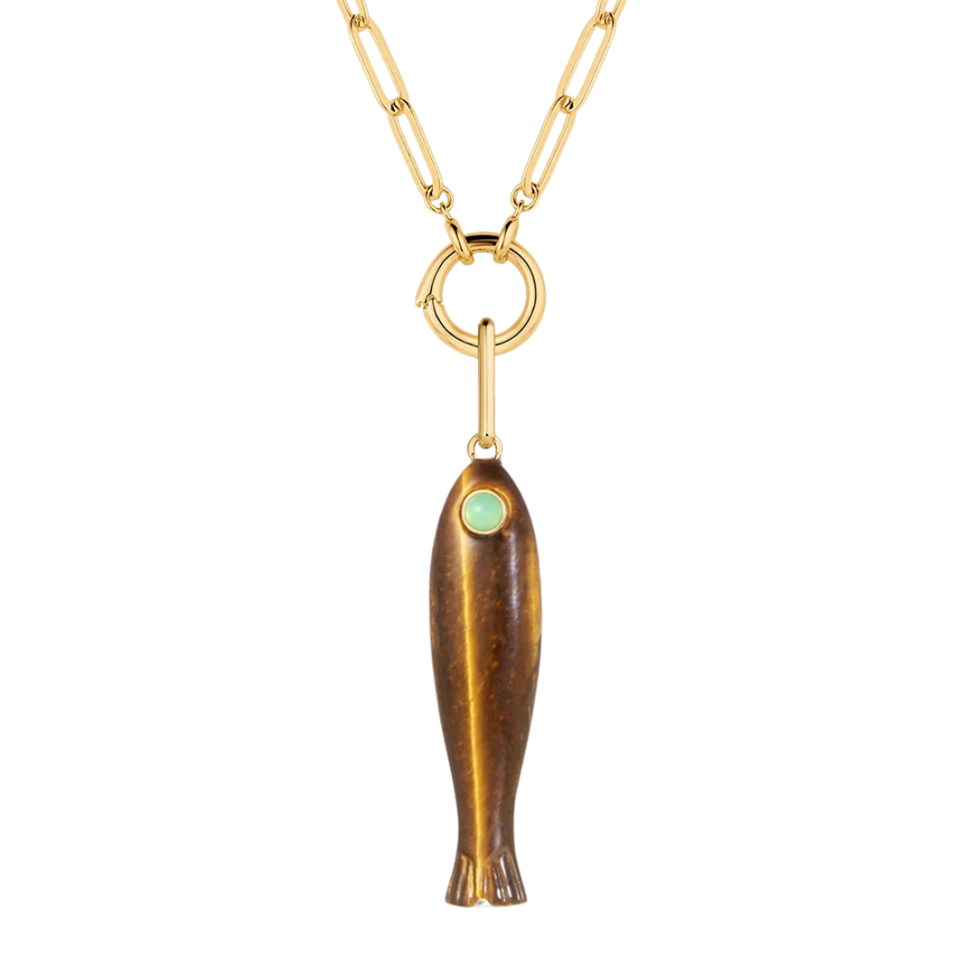 Fortuna Fish in Tigers Eye