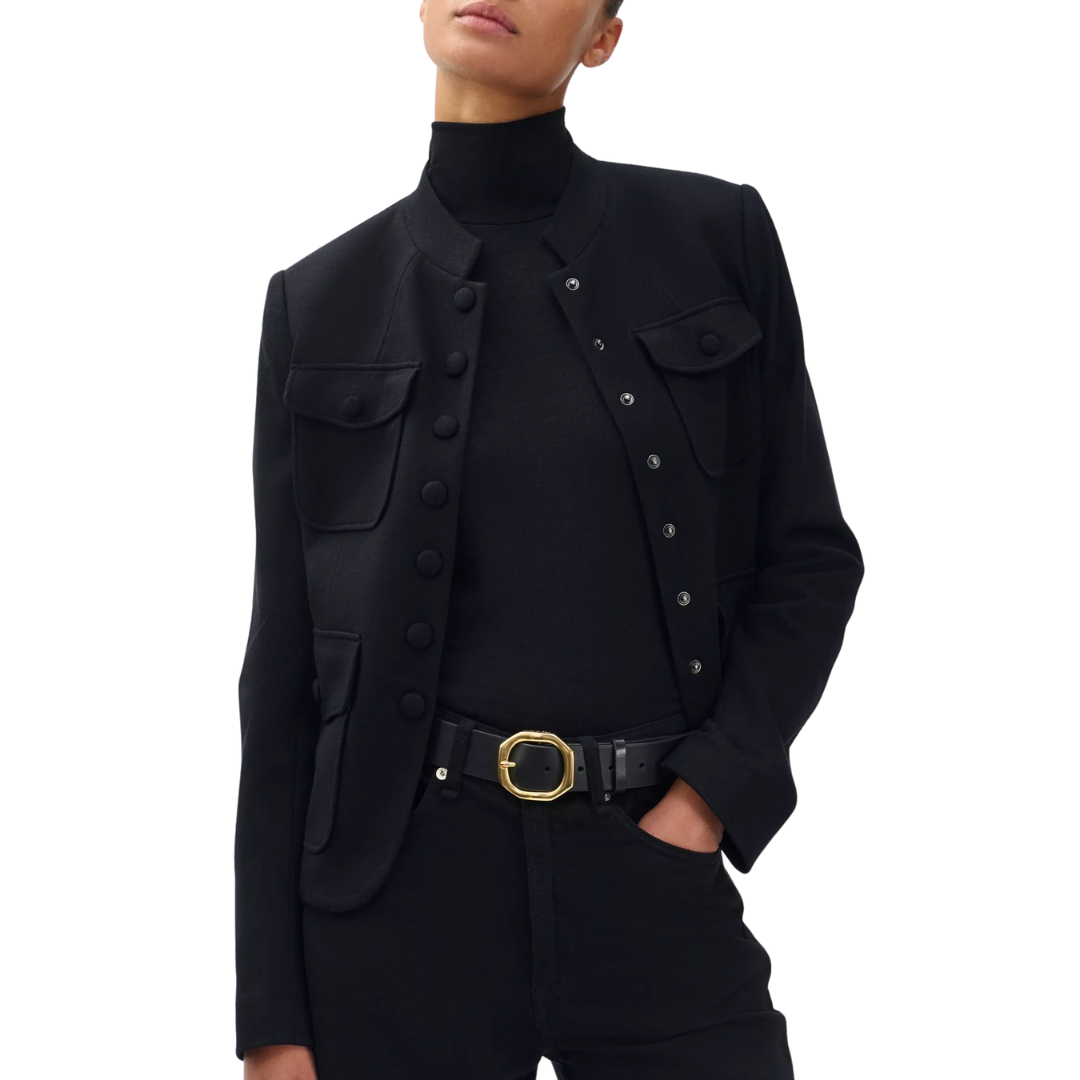 Audrey Leather Belt in Black