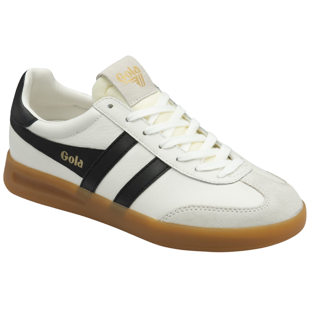 Cyclone Leather Sneaker in White/Black/Gum